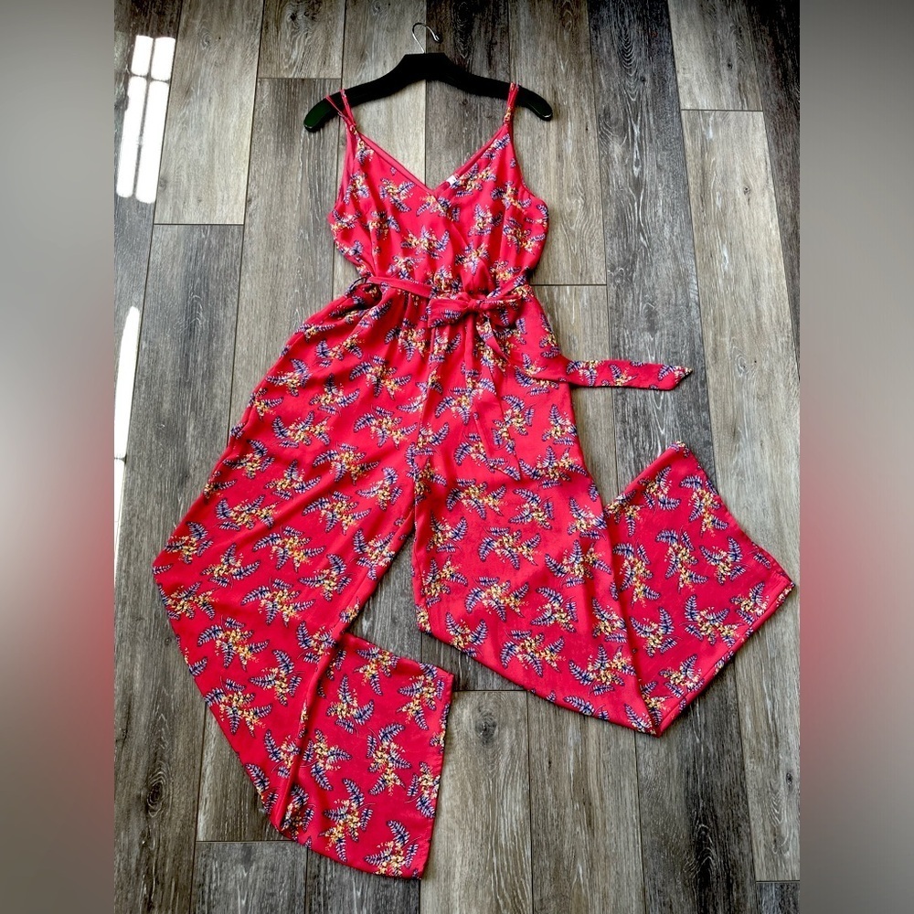 #11)  NWOT L Love adjust strap shoulder with waist belt beautiful jumpsuit